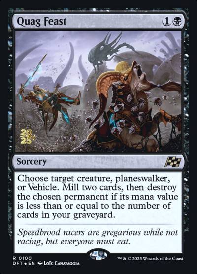 Quag Feast PDFT-100S Aetherdrift Promos Magic card