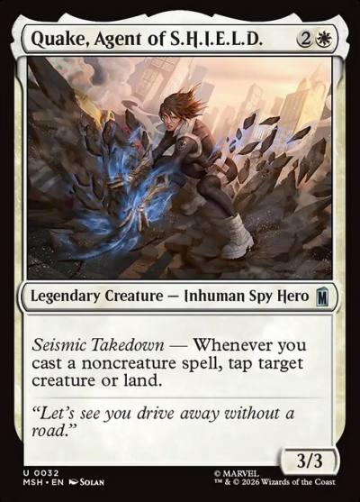 Quake, Agent of S.H.I.E.L.D. MSH-32 Marvel Super Heroes Magic card