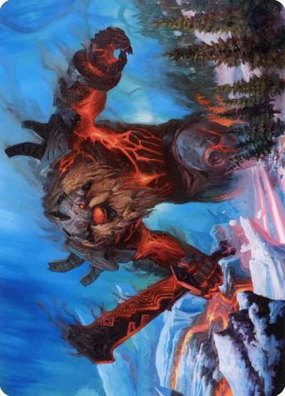 Quakebringer // Quakebringer AKHM-37 Kaldheim Art Series Magic card