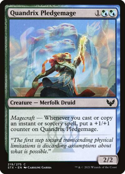 Quandrix Pledgemage 219 Strixhaven: School of Mages Magic card
