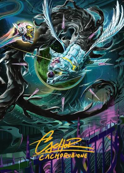 Quantum Riddler // Quantum Riddler AEOE-39 Edge of Eternities Art Series Magic card