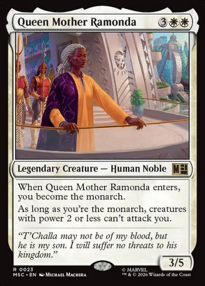 Queen Mother Ramonda MSC-23 Marvel Super Heroes Commander Magic card