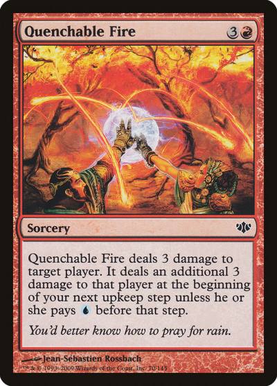 Quenchable Fire CON-70 Conflux Magic card