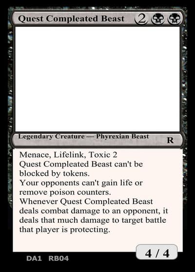 Quest Compleated Beast RB04d Unknown Event Magic card