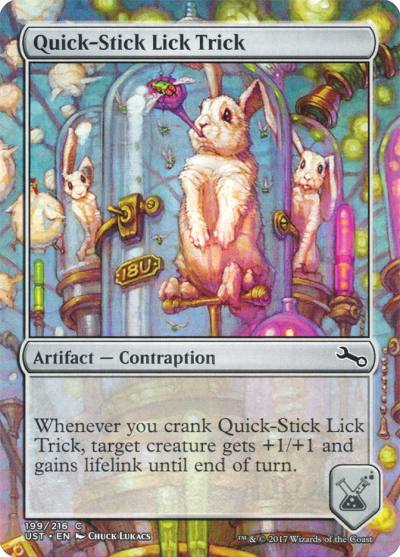 Quick-Stick Lick Trick UST-199 Unstable Magic card