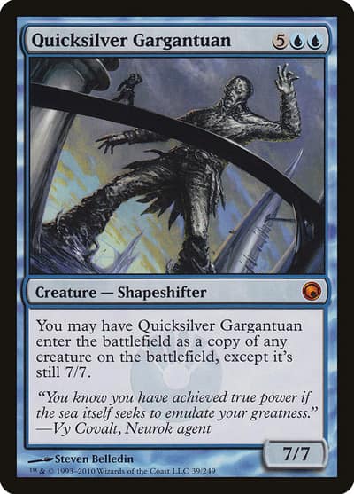 Quicksilver Gargantuan 39 Scars of Mirrodin Magic card