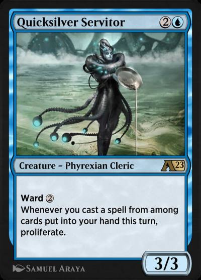 Quicksilver Servitor YONE-5 Alchemy: Phyrexia Magic card