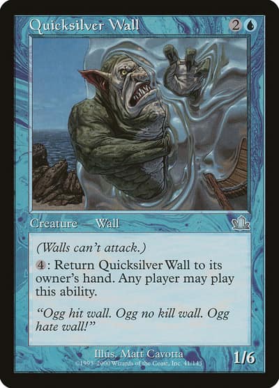 Quicksilver Wall 41 Prophecy Magic card