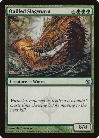 Quilled Slagwurm 89 Mirrodin Besieged Magic card