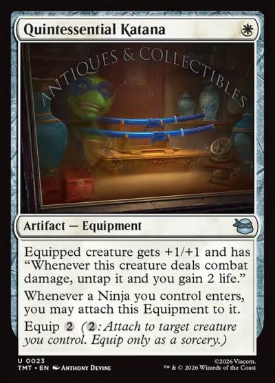 Quintessential Katana TMT-23 Teenage Mutant Ninja Turtles Magic card