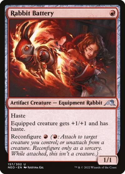 Rabbit Battery NEO-157 Kamigawa: Neon Dynasty Magic card