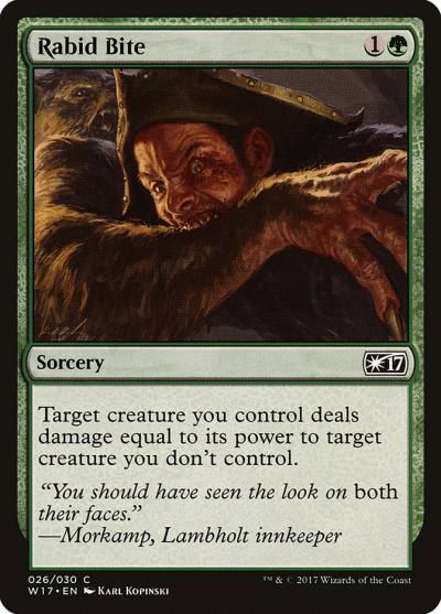 Rabid Bite W17-26 Welcome Deck 2017 Magic card