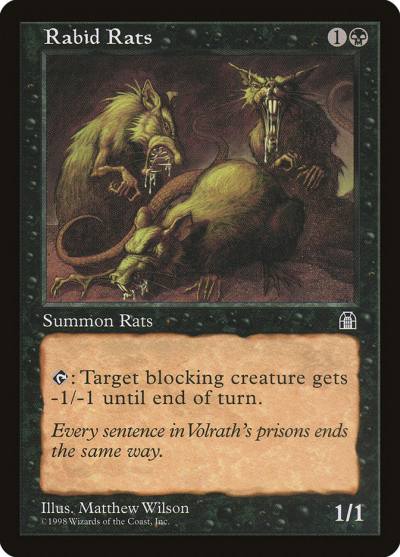 Rabid Rats 67 Stronghold Magic card