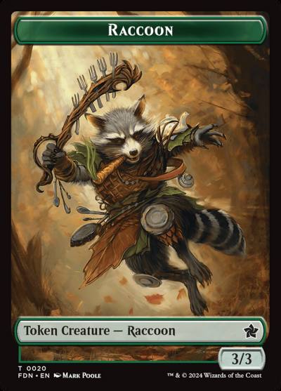 Raccoon TFDN-20 Foundations Tokens Magic card