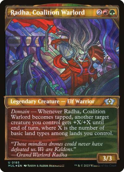 Radha, Coalition Warlord MUL-185 Multiverse Legends Magic card
