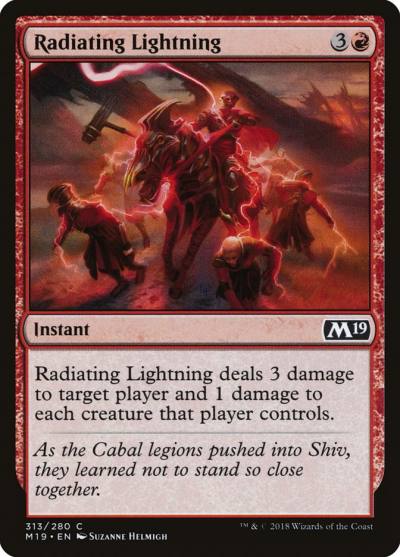 Radiating Lightning M19-313 Core Set 2019 Magic card