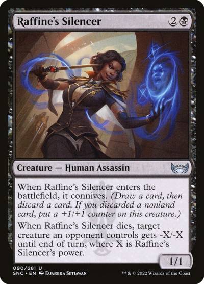 Raffine's Silencer 90 Streets of New Capenna Magic card
