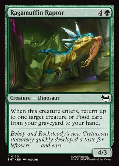 Ragamuffin Raptor 130 Teenage Mutant Ninja Turtles Magic card