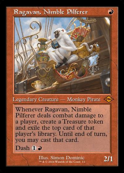 Ragavan, Nimble Pilferer H2R-11 Modern Horizons 2 Timeshifts Magic card