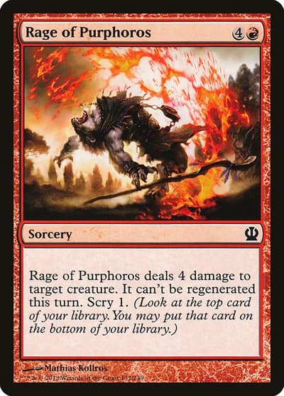 Rage of Purphoros THS-137 Theros Magic card