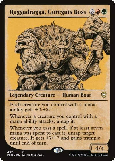 Raggadragga, Goreguts Boss CLB-437 Commander Legends: Battle for Baldur's Gate Magic card