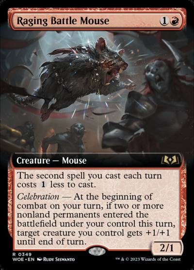 Raging Battle Mouse WOE-349 Wilds of Eldraine Magic card