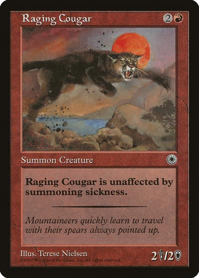 Raging Cougar 144 Portal Magic card