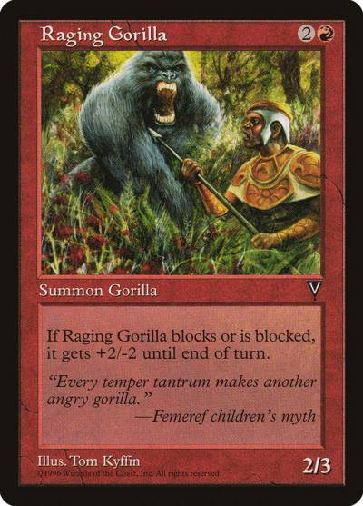 Raging Gorilla VIS-90 Visions Magic card