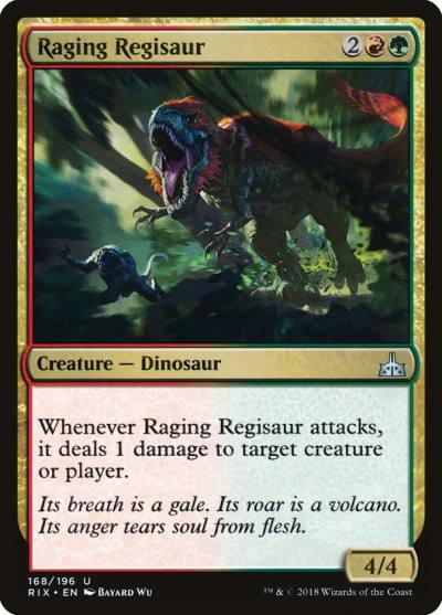 Raging Regisaur RIX-168 Rivals of Ixalan Magic card