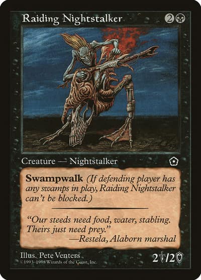 Raiding Nightstalker P02-84 Portal Second Age Magic card