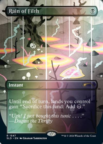 Rain of Filth SLD-1547STAR Secret Lair Drop Magic card