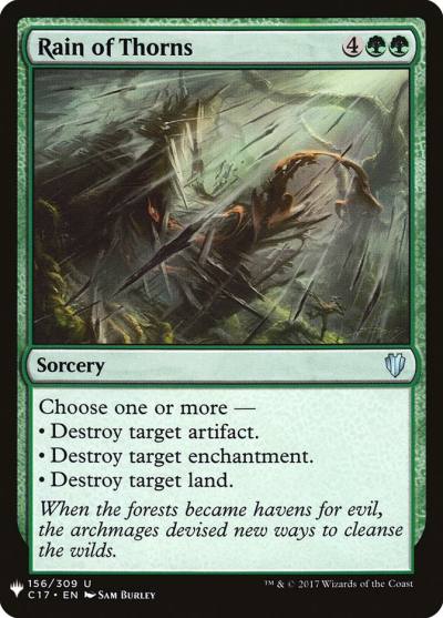 Rain of Thorns PLST-C17-156 The List Magic card