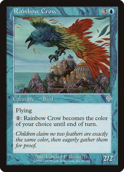 Rainbow Crow 69 Invasion Magic card