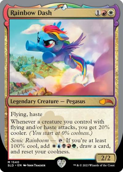 Rainbow Dash SLD-1540 Secret Lair Drop Magic card