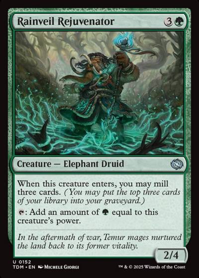 Rainveil Rejuvenator TDM-152 Tarkir: Dragonstorm Magic card