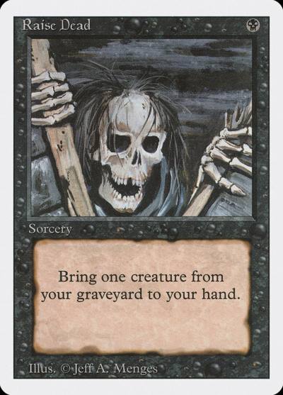 Raise Dead 3ED-124 Revised Edition Magic card