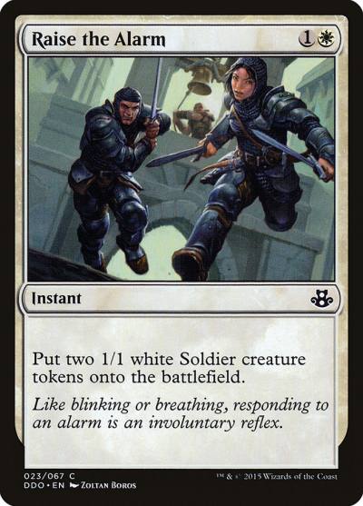 Raise the Alarm DDO-23 Duel Decks: Elspeth vs. Kiora Magic card