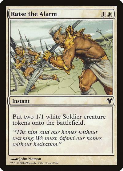Raise the Alarm MD1-8 Modern Event Deck 2014 Magic card