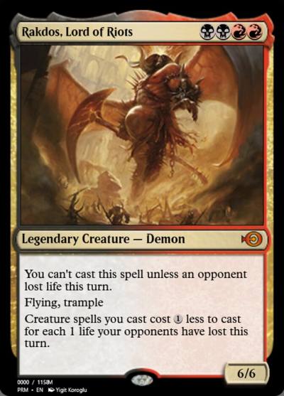 Rakdos, Lord of Riots PRM-86208 Magic Online Promos Magic card