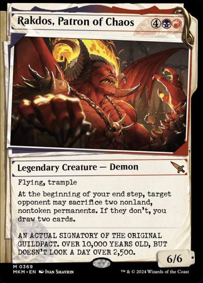 Rakdos, Patron of Chaos MKM-369 Murders at Karlov Manor Magic card