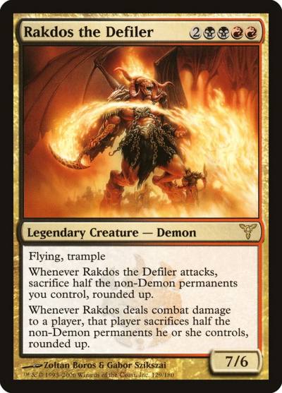 Rakdos the Defiler DIS-129 Dissension Magic card