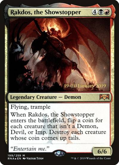 Rakdos, the Showstopper PRNA-199S Ravnica Allegiance Promos Magic card