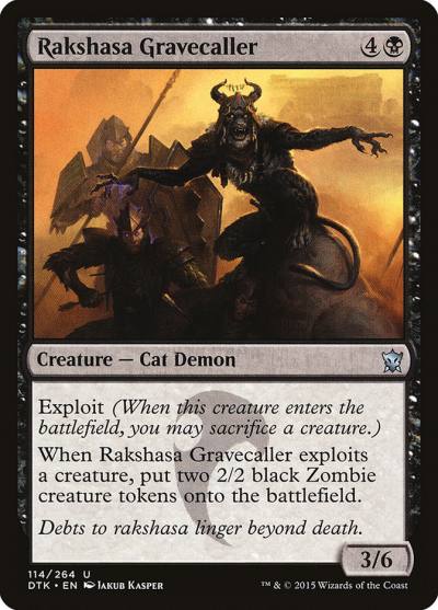 Rakshasa Gravecaller 114 Dragons of Tarkir Magic card