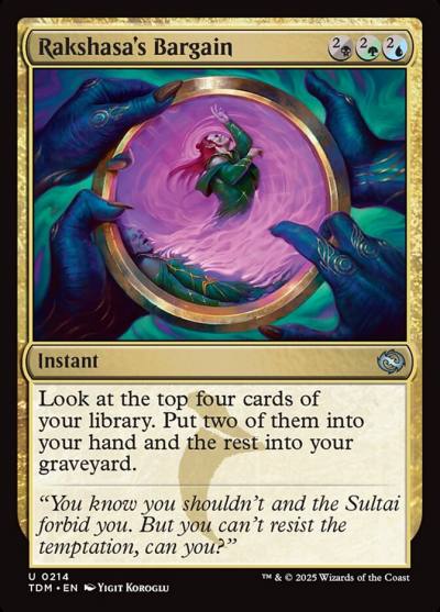 Rakshasa's Bargain TDM-214 Tarkir: Dragonstorm Magic card