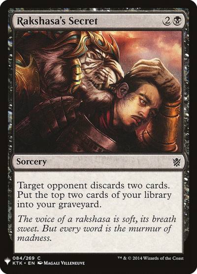 Rakshasa's Secret PLST-KTK-84 The List Magic card