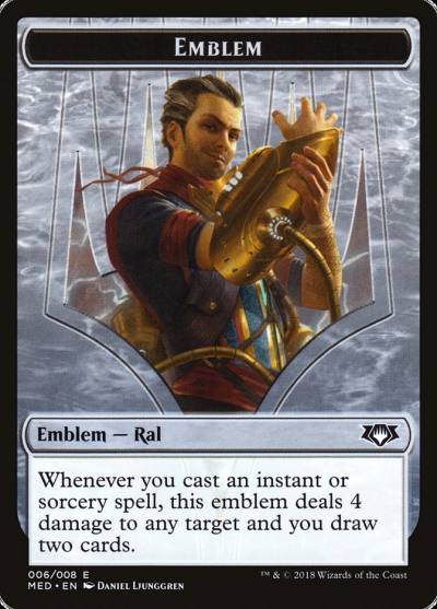 Ral, Izzet Viceroy Emblem TMED-G6 Mythic Edition Tokens Magic card