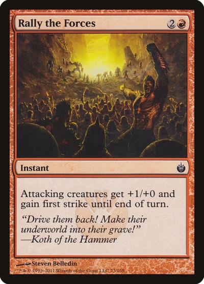 Rally the Forces MBS-73 Mirrodin Besieged Magic card