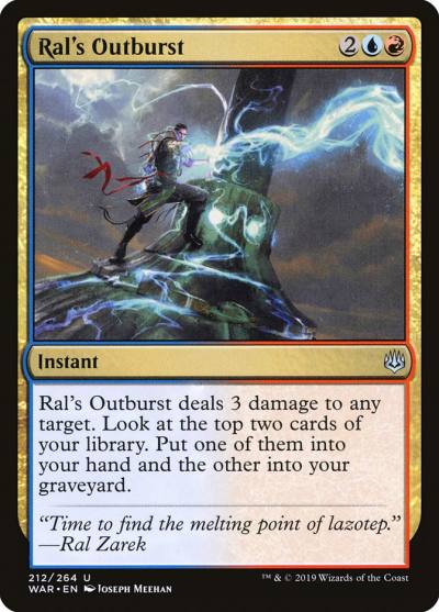 Ral's Outburst WAR-212 War of the Spark Magic card