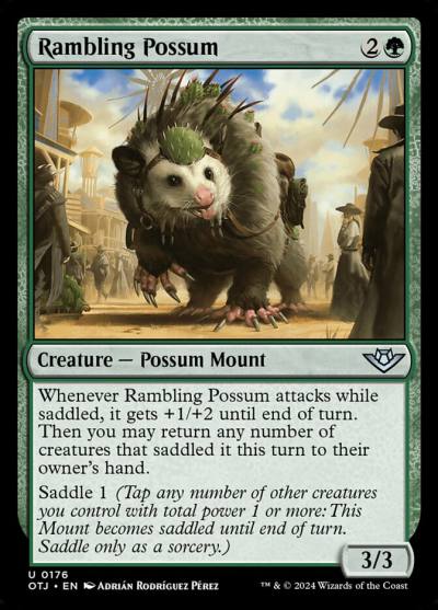 Rambling Possum OTJ-176 Outlaws of Thunder Junction Magic card
