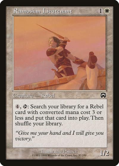 Ramosian Lieutenant 37 Mercadian Masques Magic card